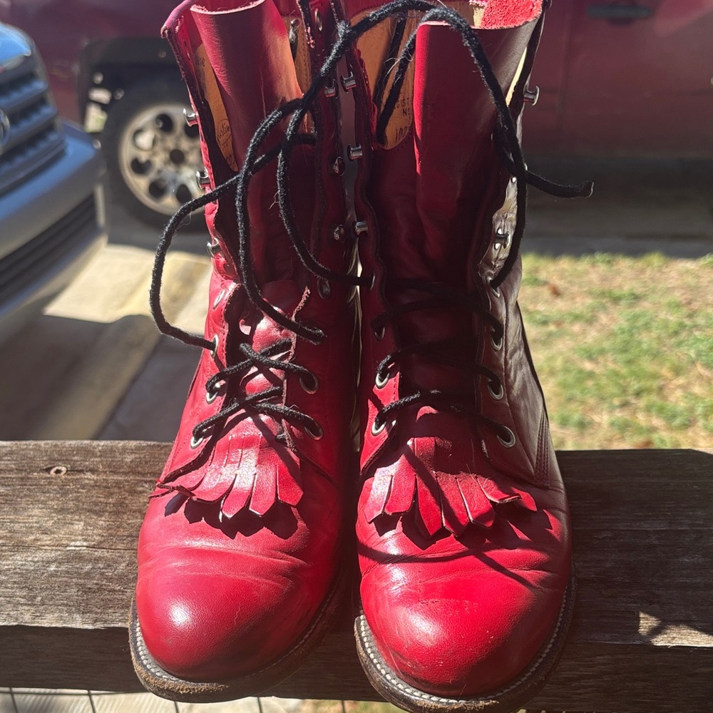 Vintage Justin’s lace up Ropers 1980,1990s